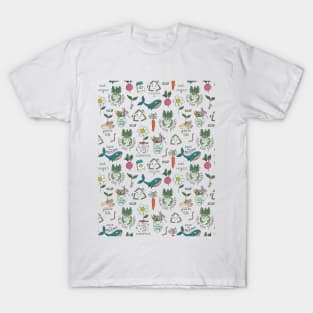 Eco theme seamless pattern T-Shirt